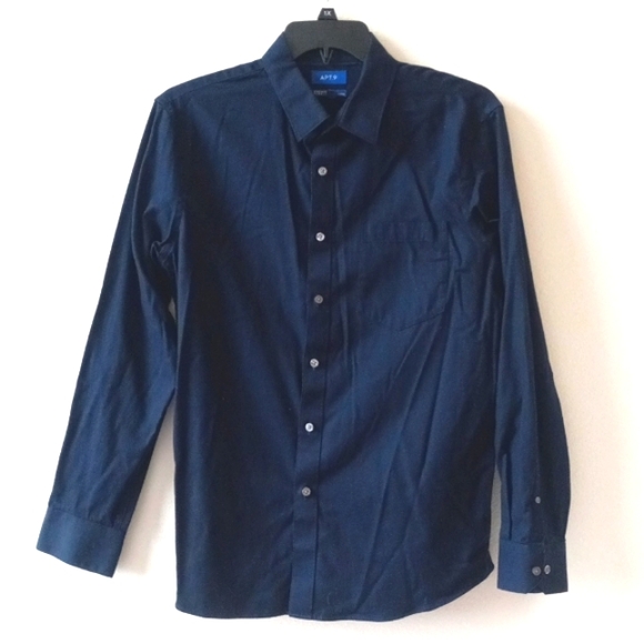 Apt. 9 Other - Apt. 9 Men's Dark Blue Button Down Shirt Large